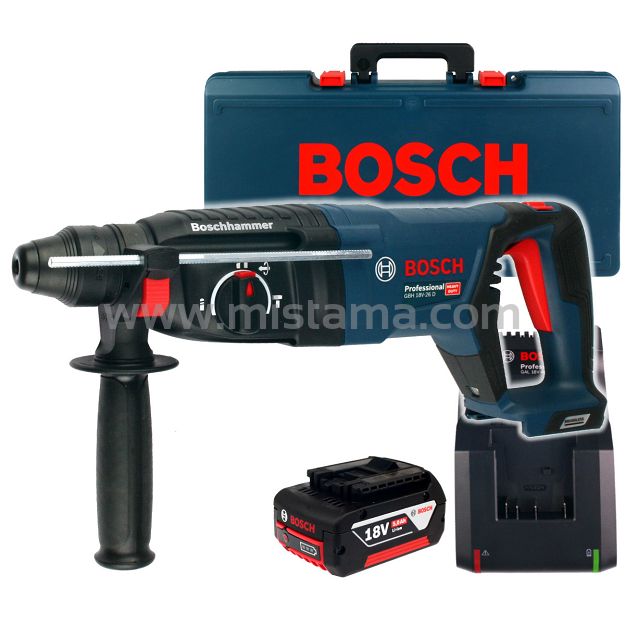 Akumulatorowy młot 18V 2,5J GBH 18V-26D BOSCH 1x5,0Ah + walizka