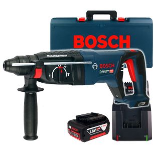 Akumulatorowy młot 18V 2,5J GBH 18V-26D BOSCH 1x5,0Ah + walizka