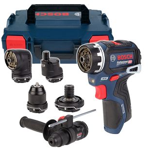 Wkrętarka akumulatorowa GSR 12V-32 FC BOSCH L-BOXX (korpus) + 5 uchwytów