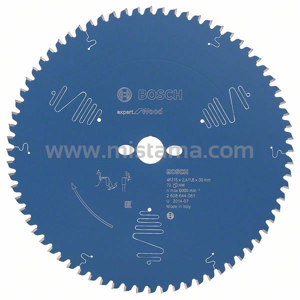 Tarcza pilarska 315/30mm Expert for Wood BOSCH (72 zęby)