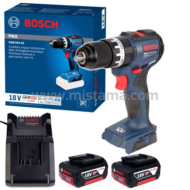 Wkrętarka z udarem 52Nm GSB 18V-52 BOSCH 1x4,0Ah