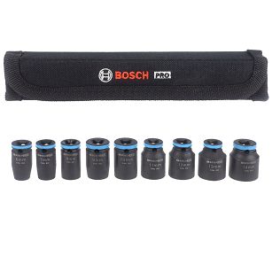 Zestaw 9 nasadek udarowych 6-14 mm 1/4" PRO IMPACT SOCKET SET BOSCH