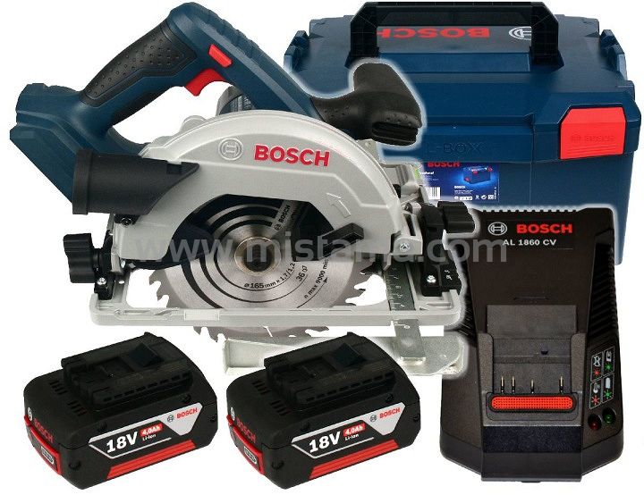 Pilarka tarczowa GKS 18V-57 G BOSCH 2x4,0Ah L-BOXX