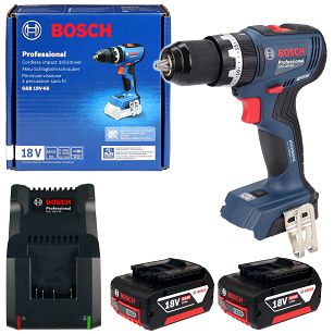 Wkrętarka z udarem 65Nm GSB 18V-65 BOSCH 2x5,0Ah