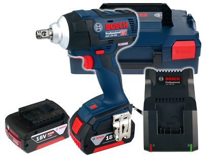 Klucz udarowy GDS 18V-300 BOSCH L-BOXX 2x5,0Ah
