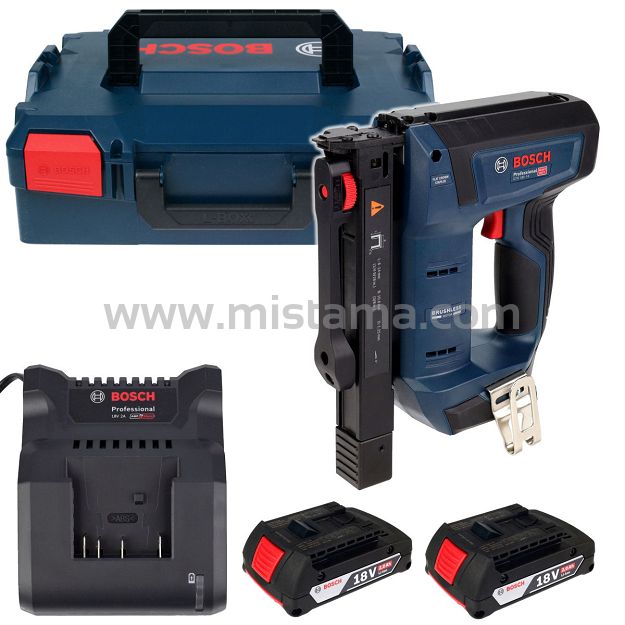 Akumulatorowy zszywacz GTH 18V-14 BOSCH L-BOXX 2x2,0Ah