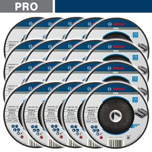 Zestaw 25 tarcz korundowych 125/6,0mm BOSCH (do szlifowania stali)