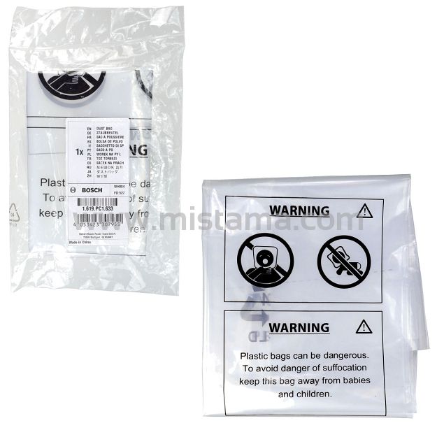Worek foliowy na pył DO GAS 400 A I GAS 12-40 MA BOSCH