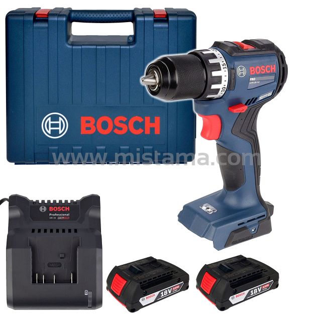 Wkrętarka 52Nm GSR 18V-52 BOSCH 2x2,0Ah + walizka