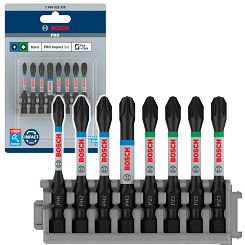 Klinga bit PH PZ 55 mm IMPACT BOSCH PRO zestaw 8 szt.