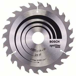 Tarcza pilarska 180/30mm Optiline Wood BOSCH (24 zęby)