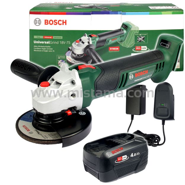 Szlifierka kątowa UNIVERSALGRIND 18V-75 BOSCH 1x4,0Ah