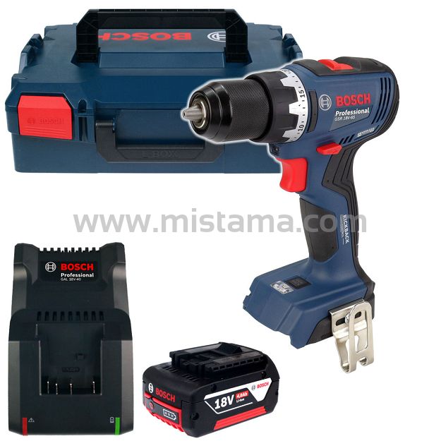 Wkrętarka 63Nm GSR 18V-65 BOSCH 1x4,0Ah L-BOXX