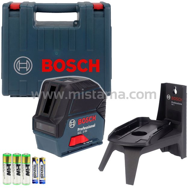 Laser GCL 2-50 BOSCH + uchwyt RM1 + walizka