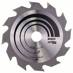 Tarcza pilarska 140/20mm Optiline Wood BOSCH (12 zębów)