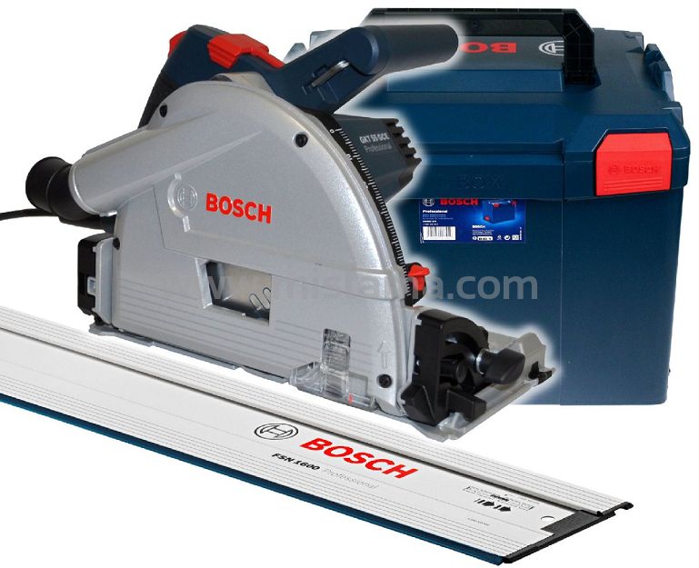 Pilarka zagłębiarka GKT 55 GCE BOSCH L-BOXX + szyna FSN 1600