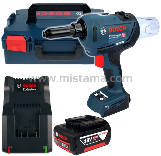 Nitownica akumulatorowa GRG 18V-16 C BOSCH L-BOXX 1x5,0Ah