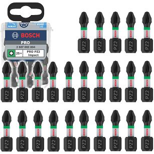 Bit PZ2 25 mm IMPACT BOSCH PRO zestaw 25 szt.