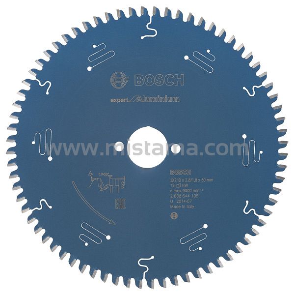 Tarcza pilarska 210/30mm Expert for Aluminium BOSCH (72 zęby)