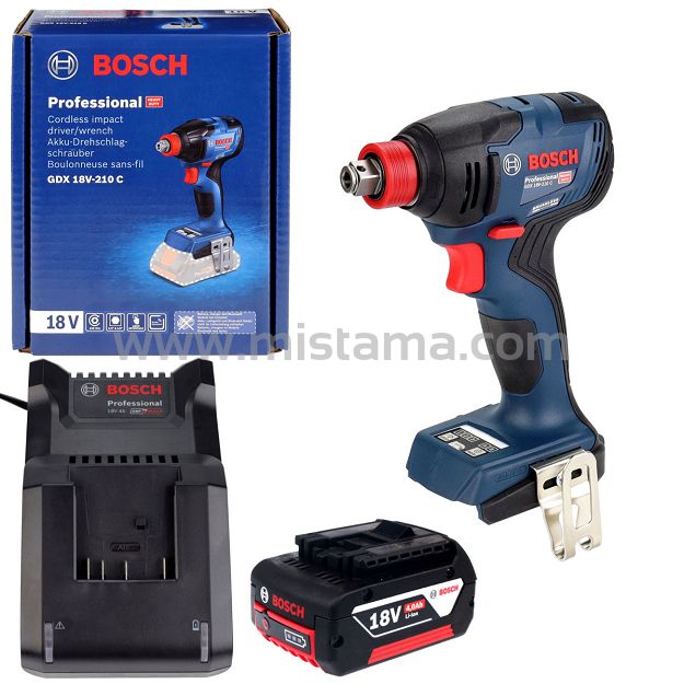 Klucz udarowy 210 Nm GDX 18V-210 C BOSCH 1x4,0Ah