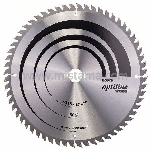 Tarcza pilarska 315/30mm Optiline Wood BOSCH (60 zębów)