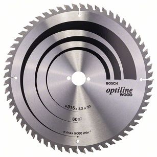 Tarcza pilarska 315/30mm Optiline Wood BOSCH (60 zębów)