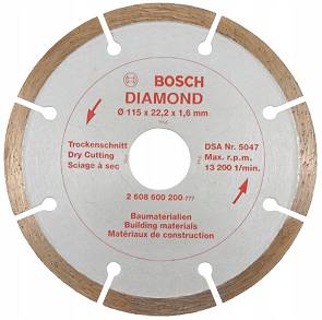 Tarcza diamentowa 115 mm BOSCH (beton) WYPRZEDAŻ