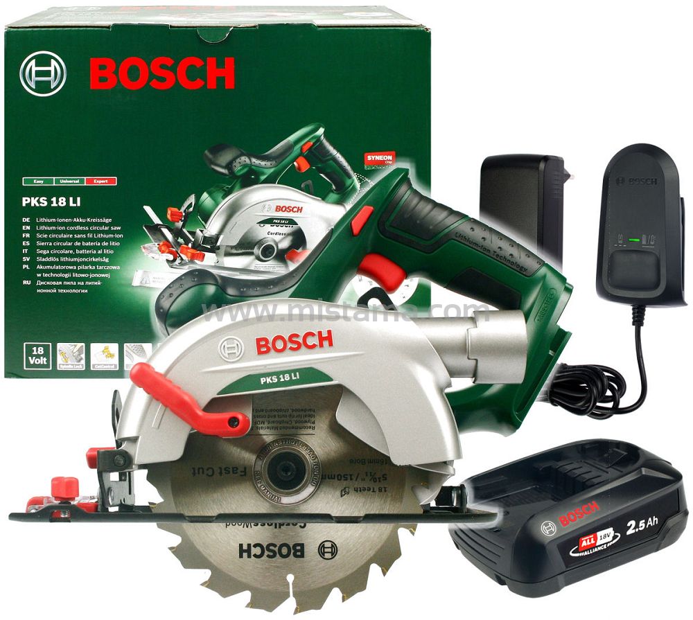 Pilarka tarczowa PKS 18 LI BOSCH 1x2,5Ah