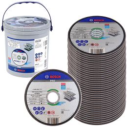 Zestaw 100 tarcz korundowych 125/1,0mm BOSCH (do cięcia stali INOX)