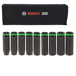 Zestaw 9 nasadek udarowych 10-19 mm 1/2" Pro Impact Socket deep Set BOSCH