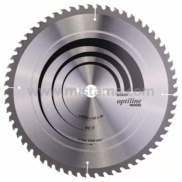 Tarcza pilarska 400/30mm Optiline Wood BOSCH (60 zębów)