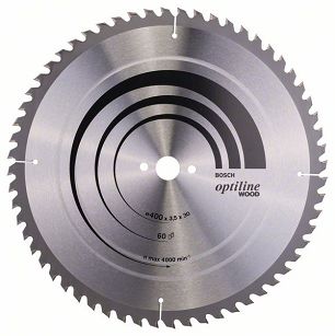 Tarcza pilarska 400/30mm Optiline Wood BOSCH (60 zębów)