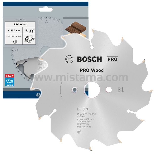 Tarcza widiowa do drewna 150/20mm BOSCH PRO (12 zębów)