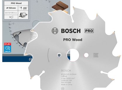 Tarcza widiowa do drewna 150/20mm BOSCH PRO (12 zębów)