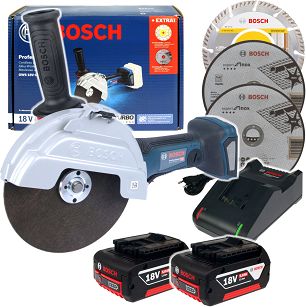 Szlifierka GWS 18V-180 P BOSCH 2x5,0Ah BITURBO