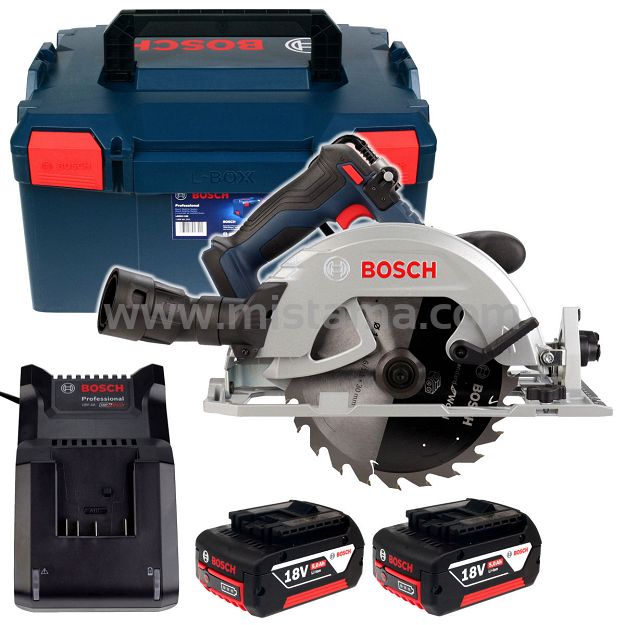 Pilarka tarczowa GKS 18V-68-2 BOSCH L-BOXX 2x5,0Ah