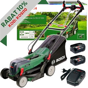 Kosiarka akumulatorowa 18V UniversalRotak 2x18V-37-550 BOSCH 2x4,0Ah