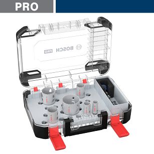 Zestaw 6 otwornic 20-64 mm Multi-Material BOSCH PRO + walizka