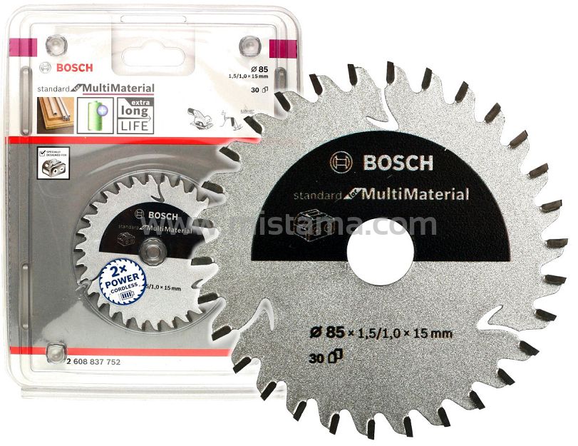 Tarcza pilarska 85/15mm Standard for MultiMaterial BOSCH (30 zębów)