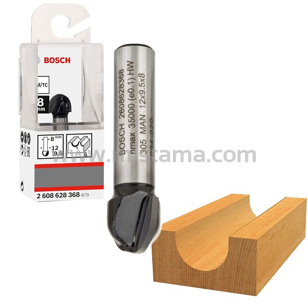 Frez do żłobień 8/12/40mm BOSCH