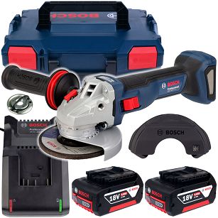 Szlifierka kątowa z regulacją obrotów GWS 18V-11 S BOSCH L-BOXX 2x4,0Ah