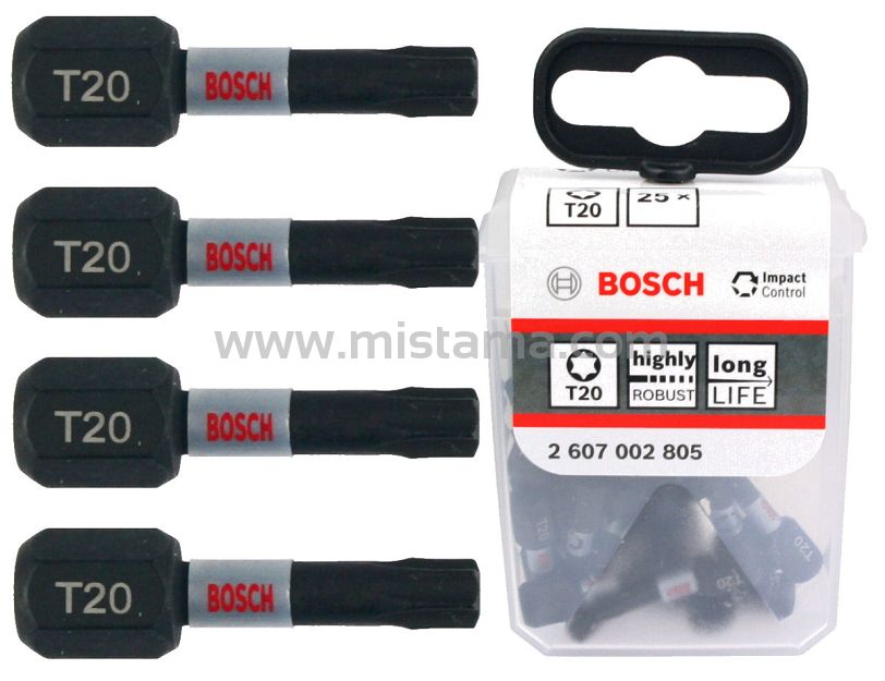 Zestaw 25 bitów TORX 20 Impact Control BOSCH