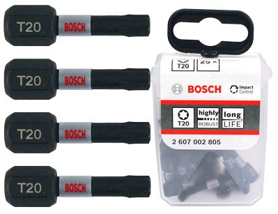 Zestaw 25 bitów TORX 20 Impact Control BOSCH