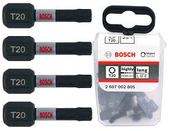 Zestaw 25 bitów TORX 20 Impact Control BOSCH