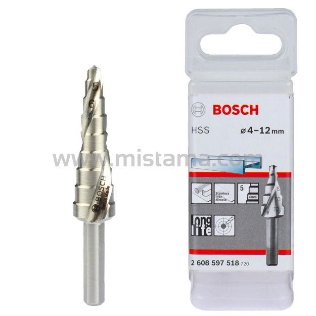 Wiertło stopniowe 4-12 mm HSS BOSCH