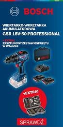 Wkrętarka GSR 18V-50 BOSCH 2x2,0Ah + torba + Pro-Mix 43 PC