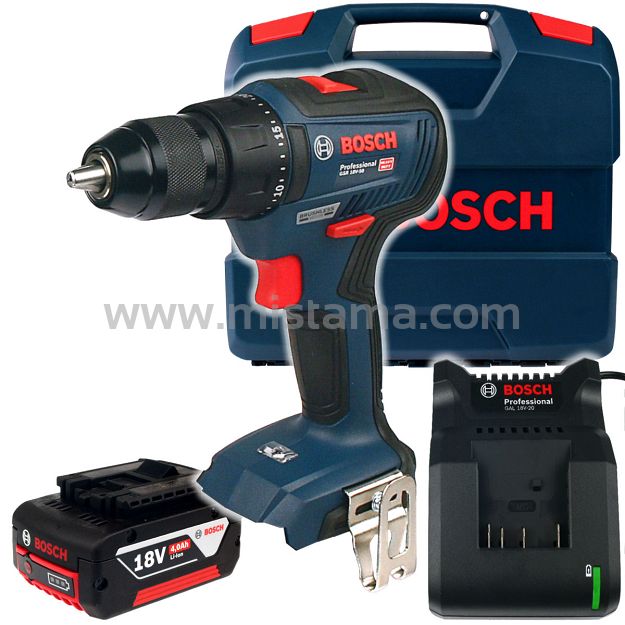 Wkrętarka GSR 18V-50 BOSCH 1x4,0Ah + walizka