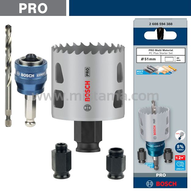 Zestaw startowy piła otwornica 51mm Multi-Material BOSCH PRO