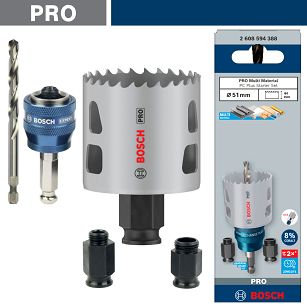 Zestaw startowy piła otwornica 51mm Multi-Material BOSCH PRO