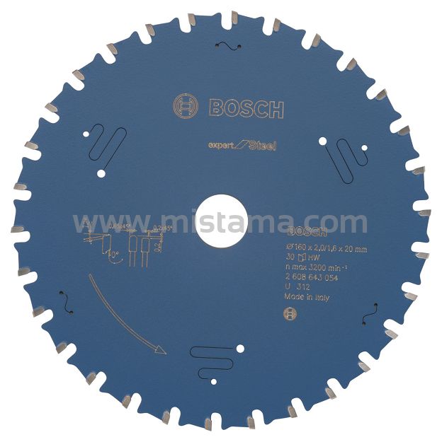 Tarcza pilarska 160/20mm Expert for Steel (30 zębów)